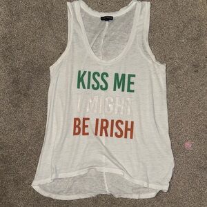 🎉3 for $20🎉Express St Pattys Irish White Tank IRISH size Xs